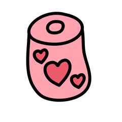 Valentine element pink icon cute 