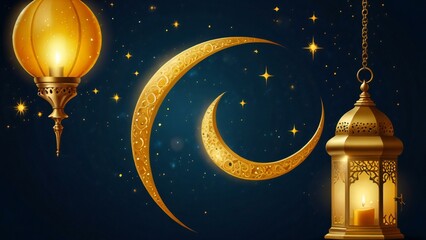 Fototapeta premium eid mubarak greeting card