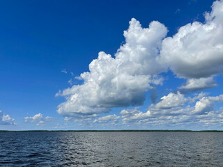 Obraz premium Huge cloud over the the Baltic Sea, Russia