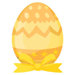 Easter egg ribbon decoration clothing vector
