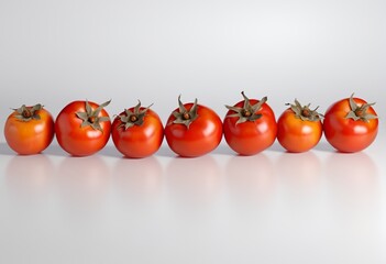 Fiery tomatoes Fiery persimmons
