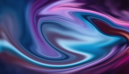Naklejka premium A smooth, flowing wave of purple, pink, and blue satin fabric with soft textures and a blurred, swirling pattern creating a silky and elegant backdrop