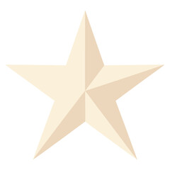 Obraz premium Star five-pointed minimalist appliance vector