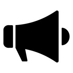 Advertising colorful vector flat glyph icon.
