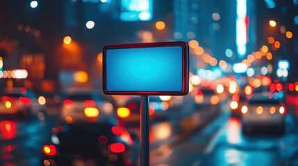 Close-Up of Blank Directional Signpost in Busy Urban Environment