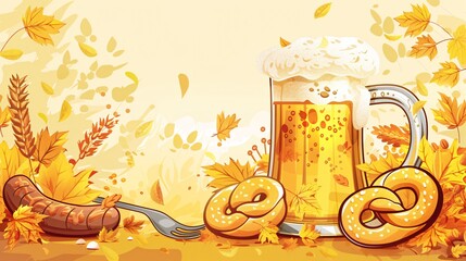 Vibrant Beer Festival Banner Design for Promotional Campaigns