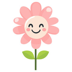 Fototapeta premium Pink flower petals cute illustration vector