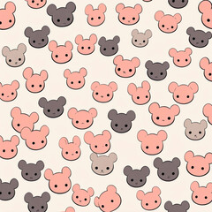 seamless pattern with bears