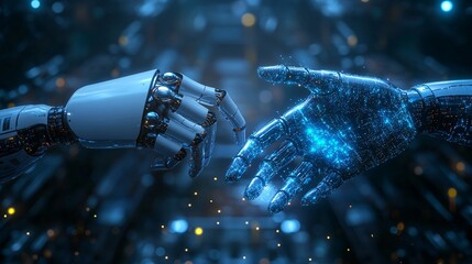 Smart robotic arms at work in a digital factory, highlighting the automation of manufacturing processes with IoT software for Industry 4.0 efficiency.