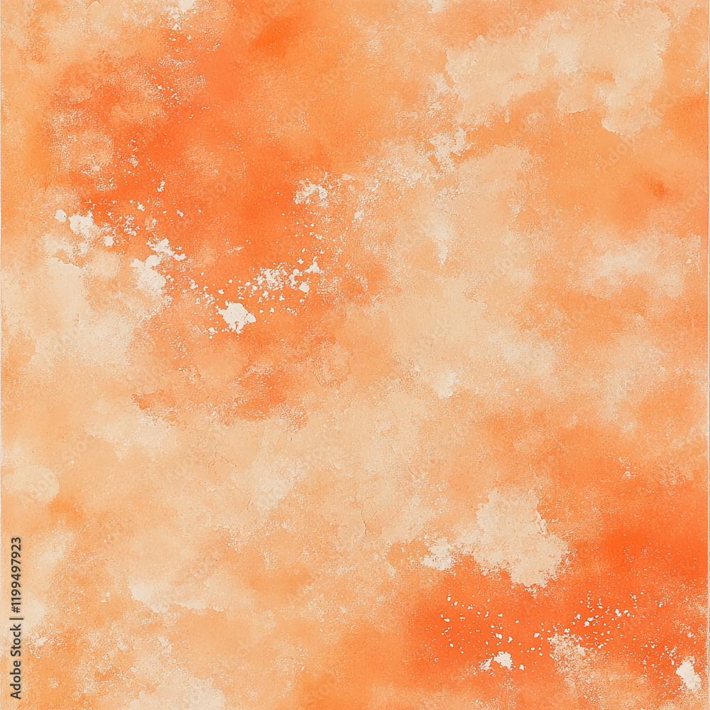 Aufkleber orange textured abstract background with a watercolor effect