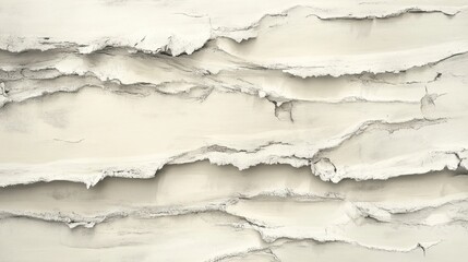 Obraz premium The image is a white and grey painting of a wave with a lot of texture