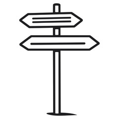 Trail Signpost sign minimalist symbol vector