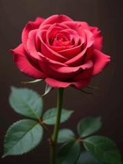 Fototapeta premium The Rose Is Often Associated With Love And Its Symbol, A Heart, Represents Deep Affection For Someone. 00003