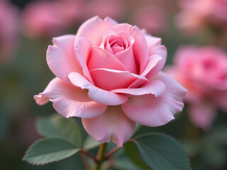 The Delicate Pink Color Of A Coeur Rose Is Reminiscent Of Gentle Dawn Skies Or Soft Summer Sunset Hues. 00002