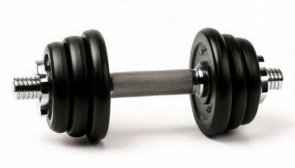 Naklejka premium dumbbell gym weight isolated on white. Generated image