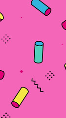 Geometric Abstract Retro Background