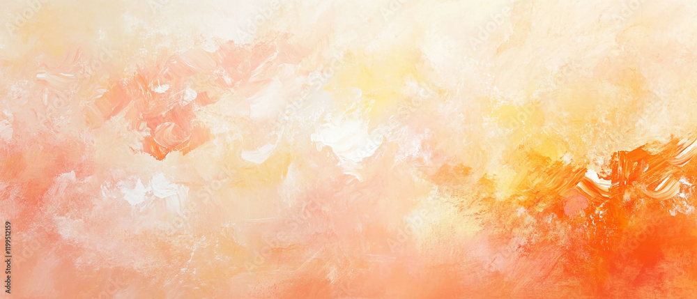 Poster Abstract textured background in warm orange and peach tones, perfect for design use