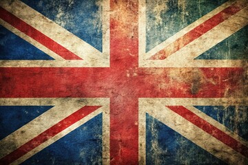 Fototapeta premium Minimalist Grunge UK Flag Design: Patriotism Reimagined