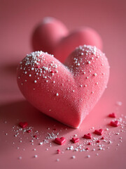 Fototapeta premium Los Bombones En Forma De Corazón Son Un Regalo Dulce Y Romántico Perfecto Para El Día De San Valentín. 00002