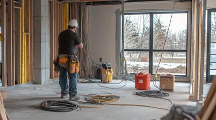 The role of a professional electrician in maintaining efficient and safe construction practices.