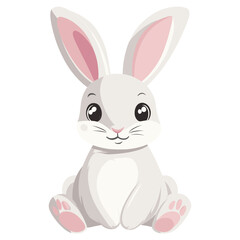 Fototapeta premium Rabbit illustration cartoon animal vector