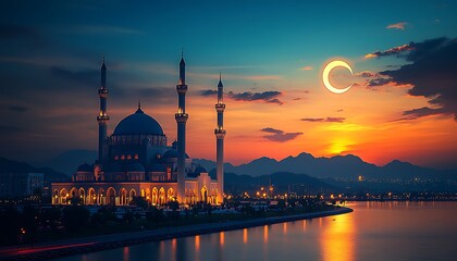 Fototapeta premium illustration of Abstract background for ramadan kareem