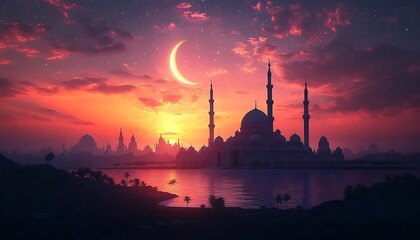 Fototapeta premium illustration of Abstract background for ramadan kareem