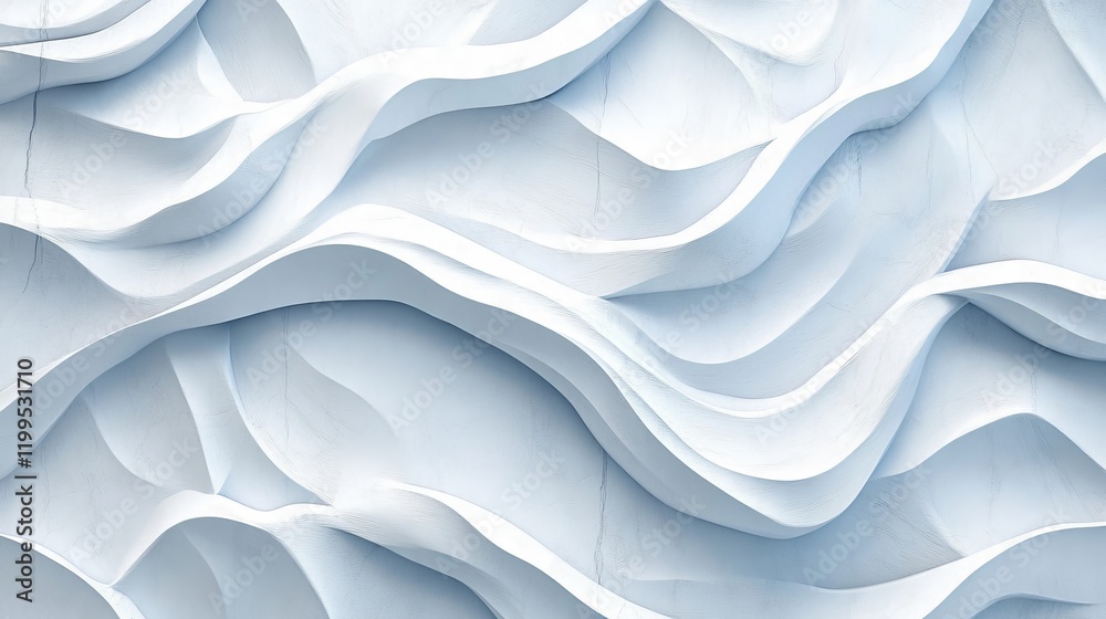 Poster abstract white wavy pattern background.