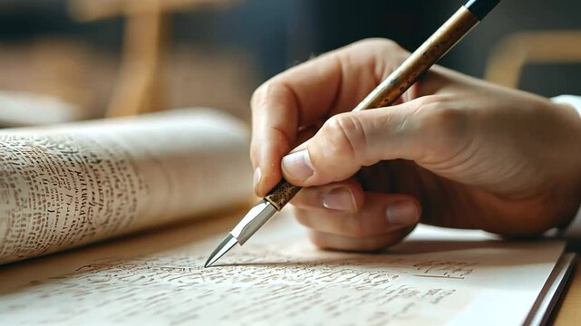 Restoration of Ancient Manuscript with Hand Tools and Paper