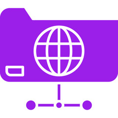 World Data icon single vector illustration