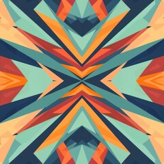 seamless pattern square triangle shape grid table abstract geometric shapes colorful retro