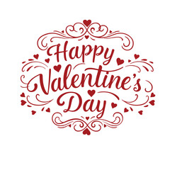 Happy Valentine's Day creative Valentine's Day celebration Valentines day typography lettering design