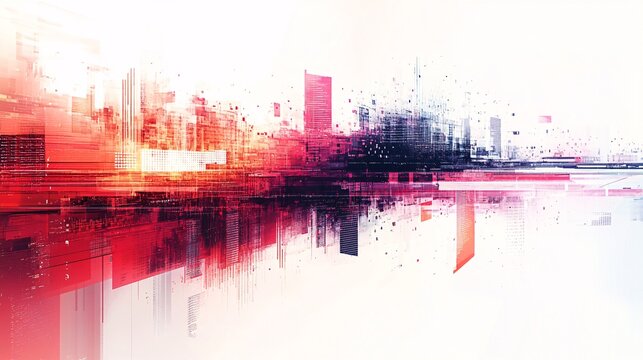 IT business concept with internet software development, showcasing coding and tech elements in a modern vector illustration on a white background.