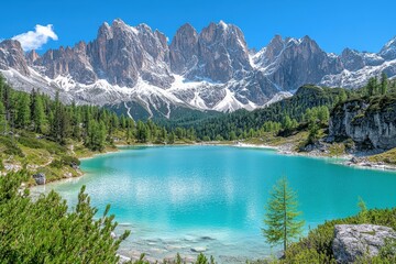 Spiegelung - Tromso. Beautiful simple AI generated image