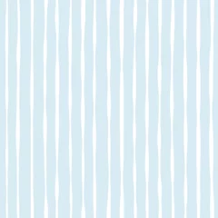 Crédence en verre imprimé Blue stripes seamless pattern. Cute baby lines print. Watercolor sea stripes background