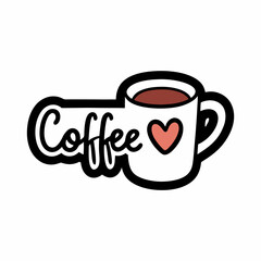 cup of coffee with heart