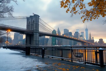 Fototapeta premium A middle-aged man sitting on the jetty and ready to go kayaking on the river. Beautiful simple AI generated image