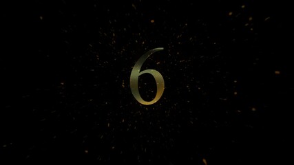 Top ten countdown, neon light numbers from 10 to 1, laser ray appears on black background stock video Countdown, Neon Lighting, Neon Colored, Number, Counting 4K stock video