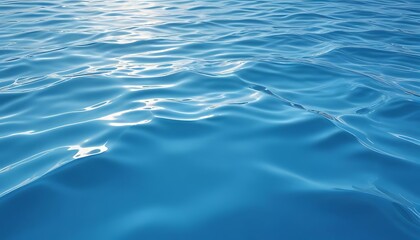 The water is blue and has ripples. Background