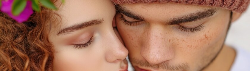 Obraz premium A Nostalgic Valentine's Evening Reliving Romance and Cherished Memories, A Beautiful Story of Love Shared by a Couple, Embracing Intimate Moments of Affection and Passion, Creating Unforgettable