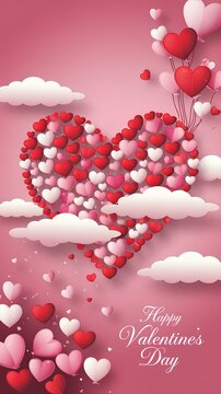Heart-Filled Valentine's Day Celebration Art