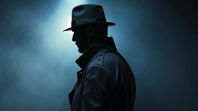 The Mysterious Detective Silhouette