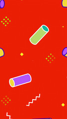 Abstract Background With Shapes