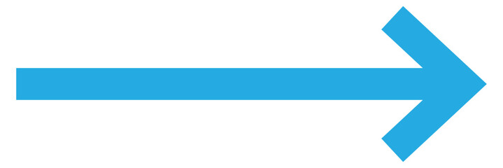 Obraz premium Vector blue long arrow icon