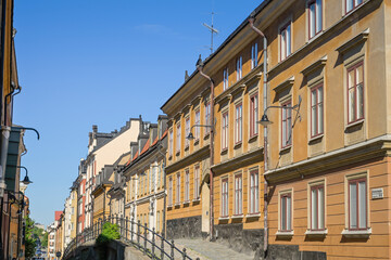 Obraz premium Altbauten, Brännkyrkagatan, Södermalm, Altstadt, Gamla Stan, Stockholm, Schweden