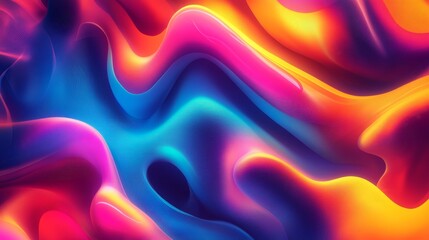 Fototapeta premium Abstract vibrant color waves background