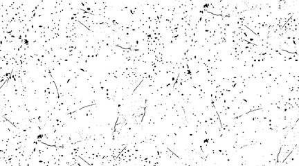 Dark design background surface. Gray printing element. Abstract texture with grain and stain. Splashes of paint, 