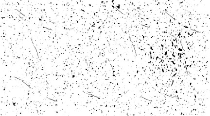 Dark design background surface. Gray printing element. Abstract texture with grain and stain. Splashes of paint, 