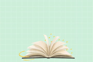 Open book, education background