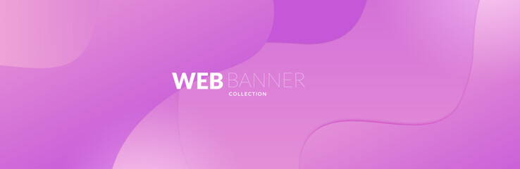 abstract pink background with waves, Pink web banner